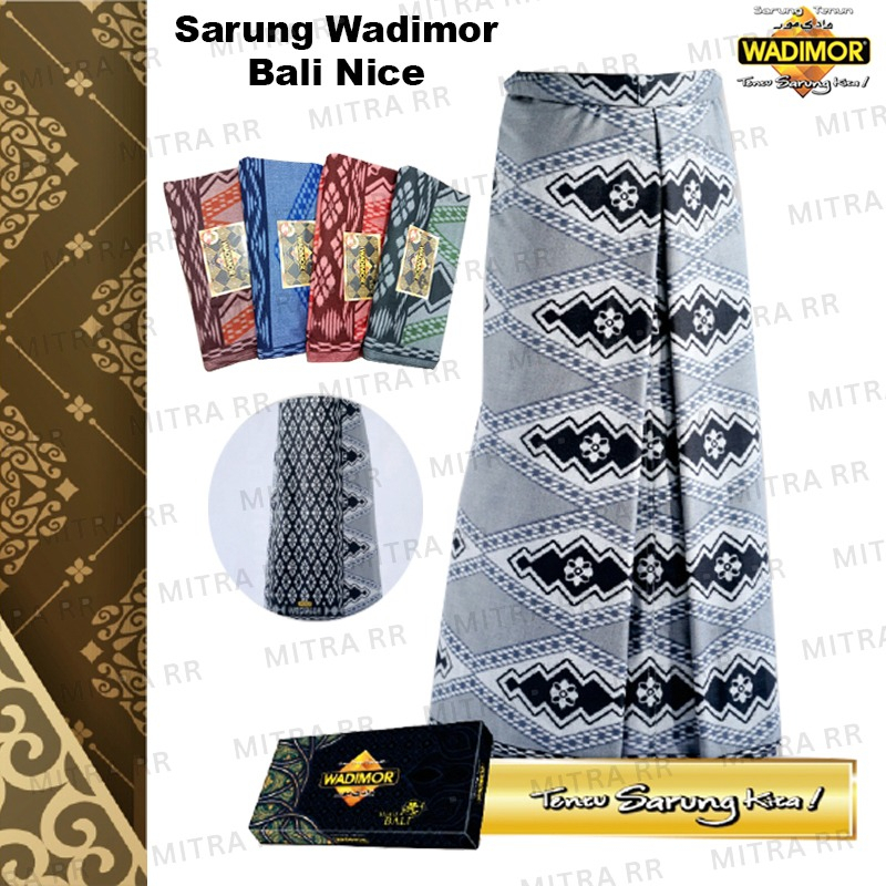 Sarung Wadimor Motif Bali Nice | Sarung Tenun Dewasa Original | Sarung Tenun Dewasa Satuan Grosir