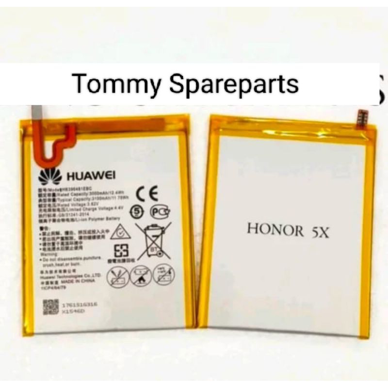 BATERAI BATRE BATERE BATTERY HUAWEI HONOR 5X G7 PLUS G8 CAM-L21 HUAWEI Y6-II Y6 DUAL HB396481EBC ORI