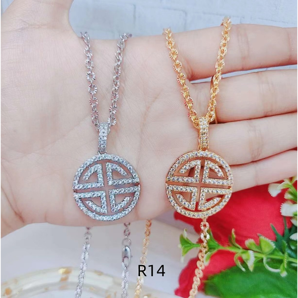 Kalung Xuping Mata Full Lapis Emas Perhiasan Fashion R13/14