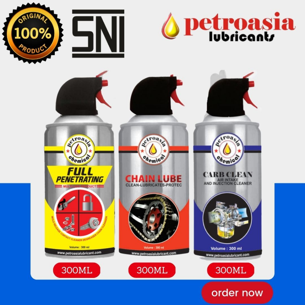 [READY COD] CARBURATOR CLEANER PETROASIA DAN INJETOR CLEANER 300ML / CHAINLUBE /  CARB CLEANER / FUL