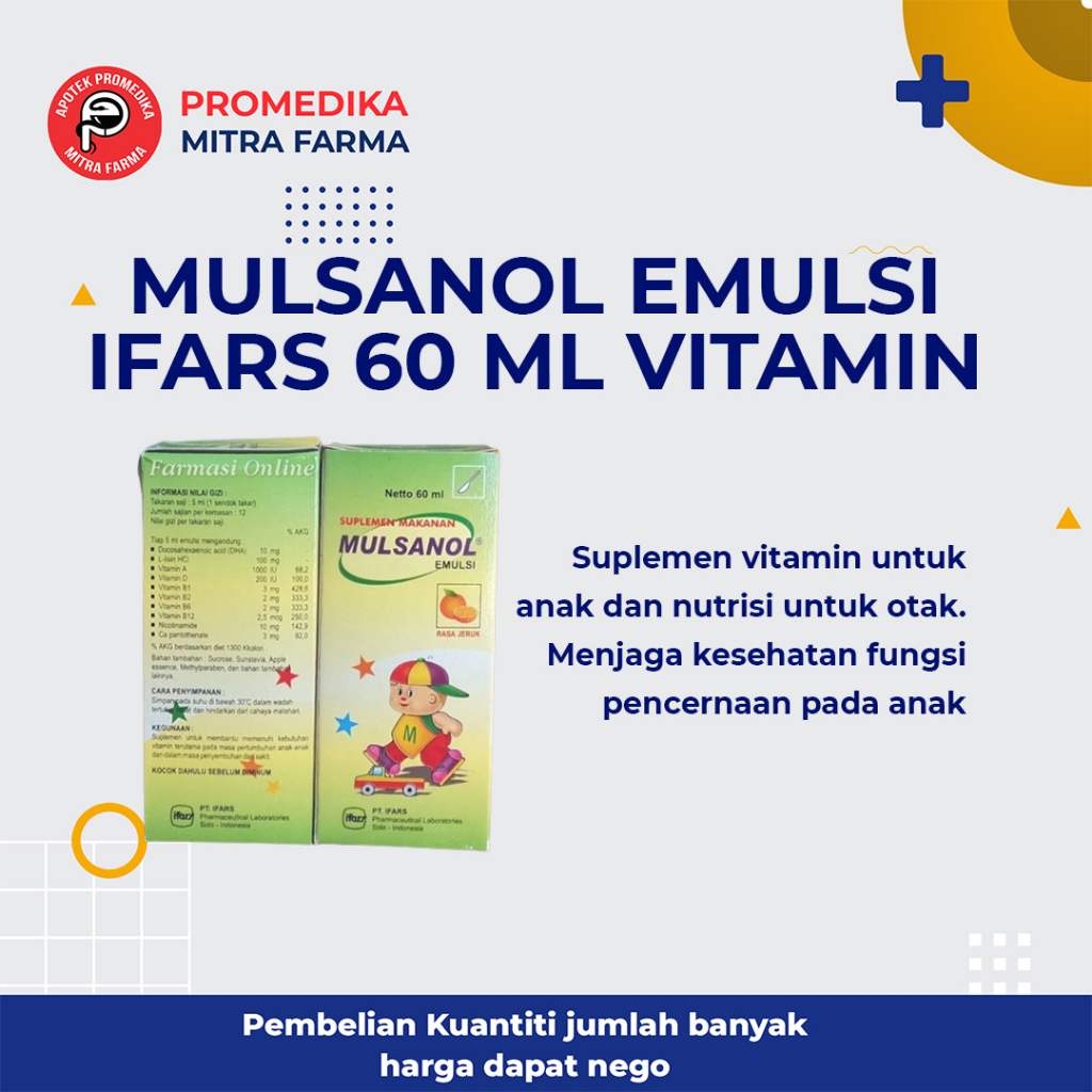 MULSANOL EMULSI IFARS 60 ML VITAMIN DAN DHA