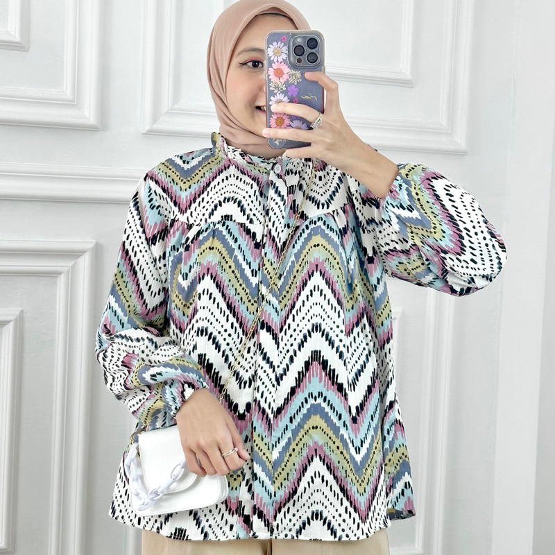 ZIGZAG COLOUR BLOUSE 505