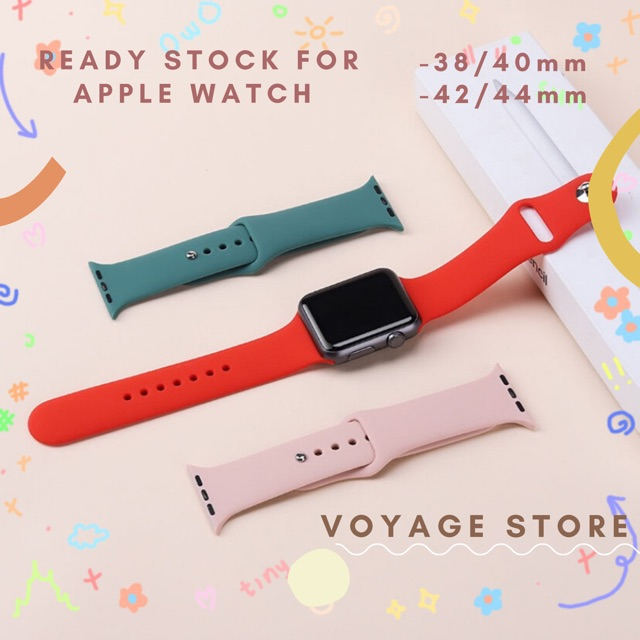 Apples series rubber Original Silicone Strap for apple watch series 8 7 45mm 41mm 49mm ULTRA iwatch sport silicone tali jam karet iwo 40mm 44mm smartwatch Strap