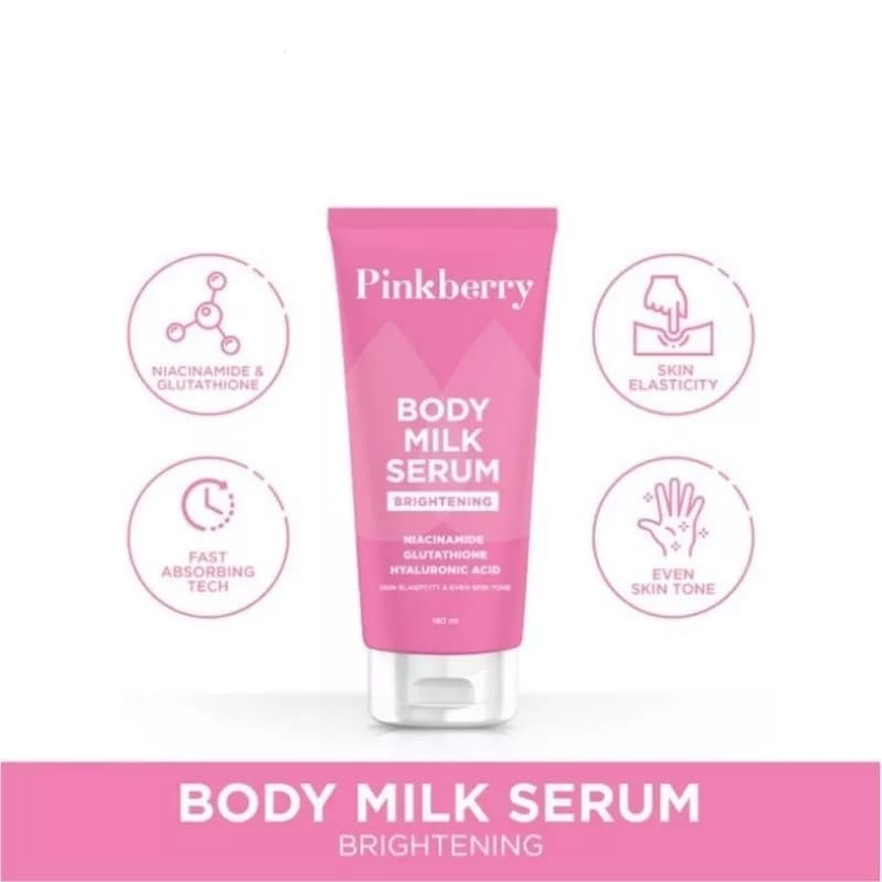 PINKBERRY Body Milk Serum Brightening 180 ml ~ ORIGINAL 100%