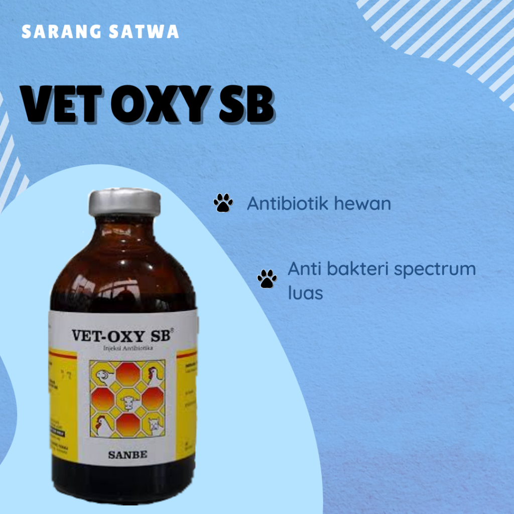 VET OXY SB OBAT ANTIBIOTIK HEWAN SANBE SAPI KAMBING DOMBA KUDA KUCING