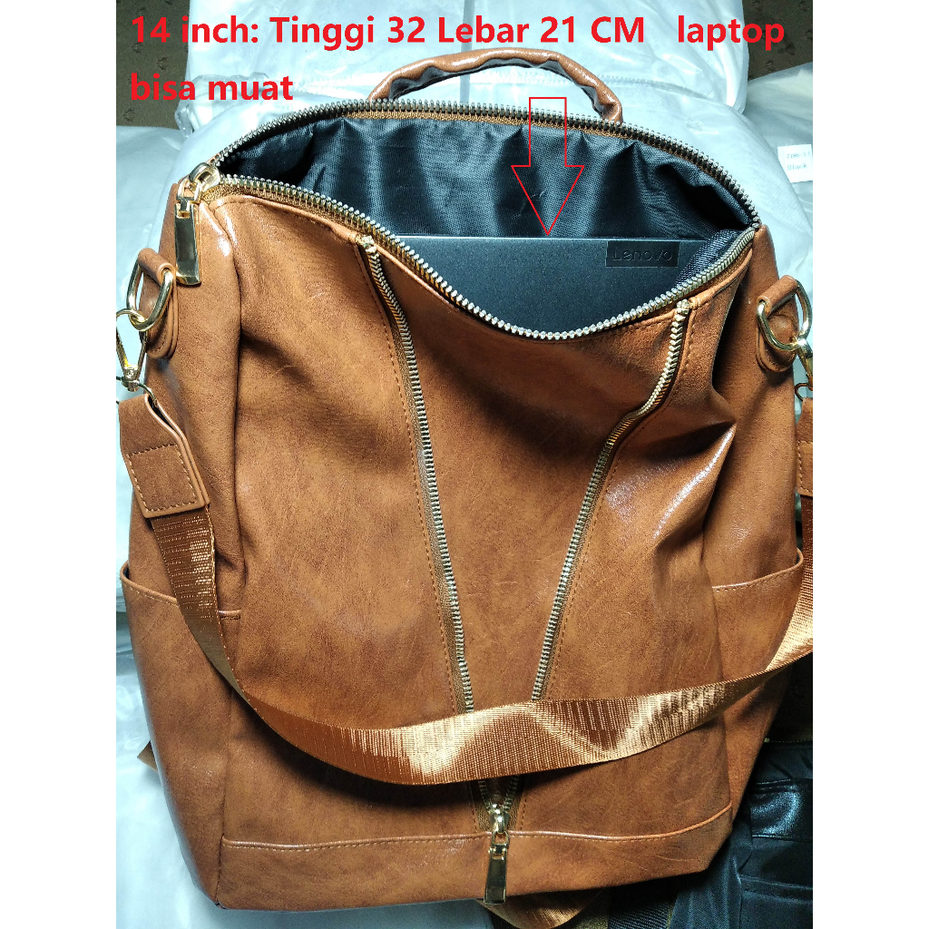 anti air Ransel Multifunction Tas Besar 14 inch Laptop bag Perempuan Ransel Wanita tas  backpack  Sling shoulder  Selempang  Bahu Wanita women Big bag Ransel good quality import 1147