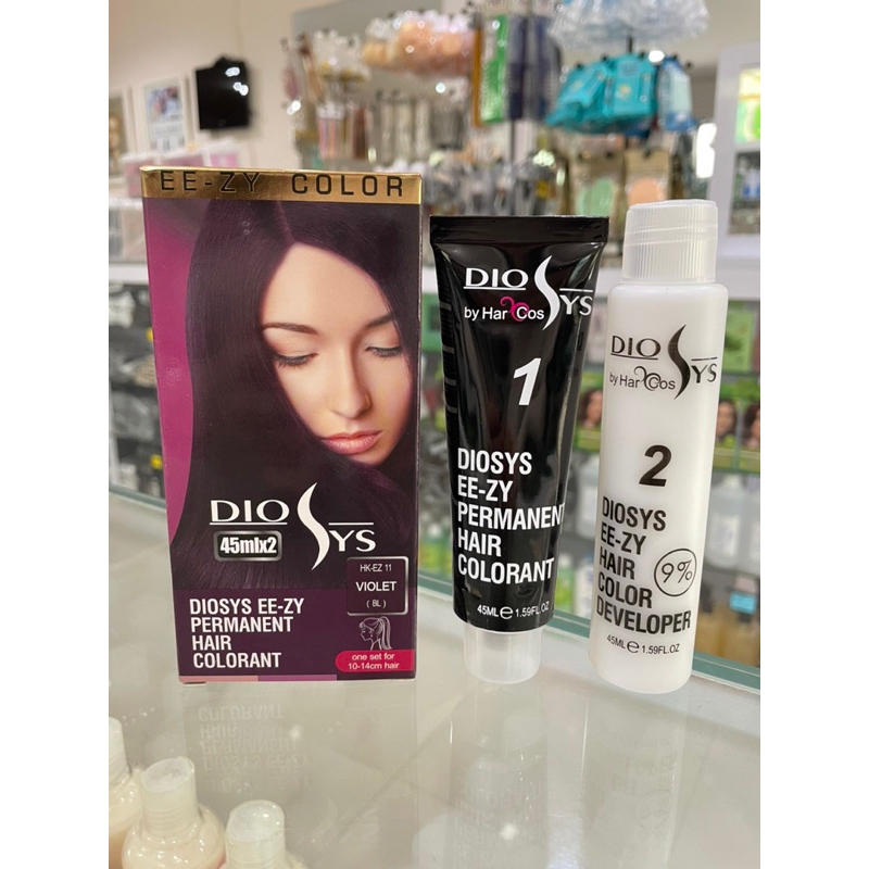 Diosys Eezy Permanent Hair Colorant 45ml x 2 Violet 11