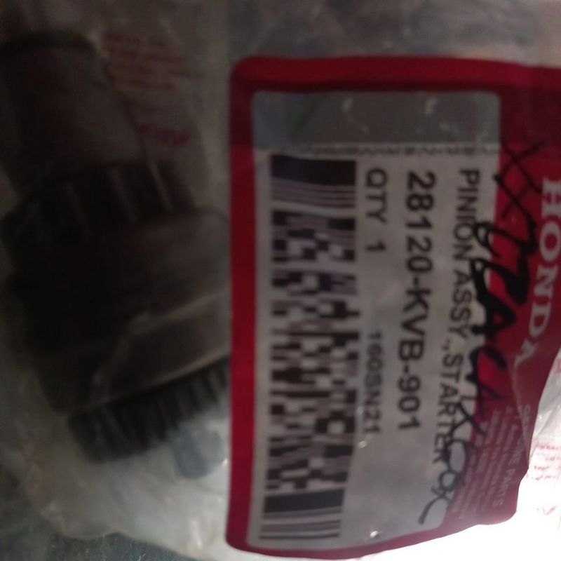 gigi pinion granat vario/beat karbu