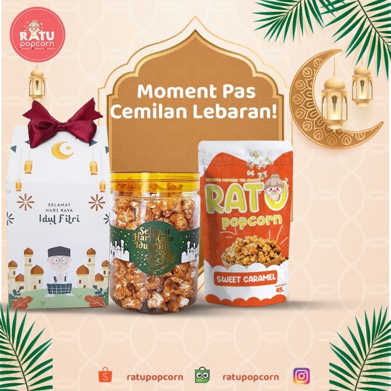 

Paket Special Hampers Popcorn Caramel Premium Lebaran