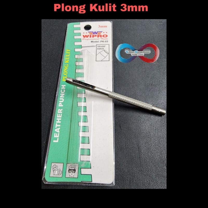 Plong Kulit 3 mm Wipro Alat Pembolong Kulit Punch Leather