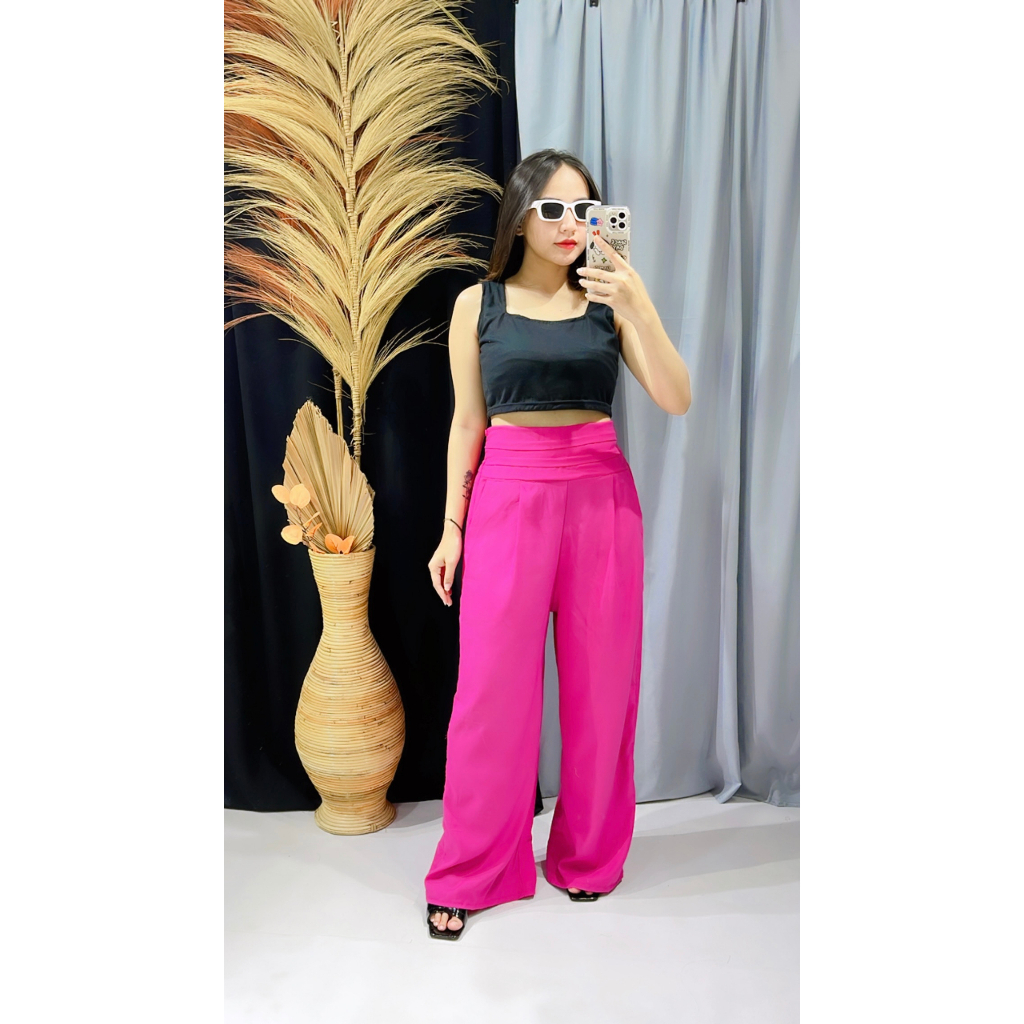 LEON PALLAZO PANTS / CELANA KOREA WANITA