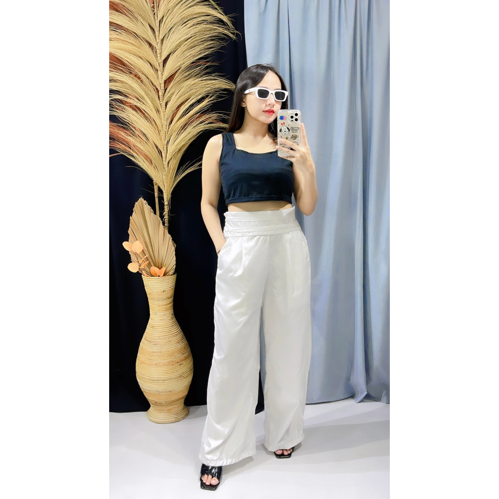 LEON PALLAZO PANTS / CELANA KOREA WANITA