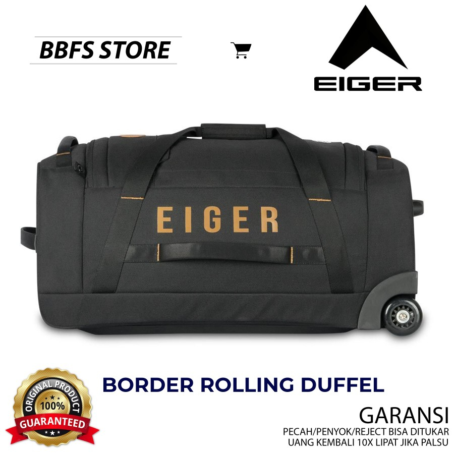 EIGER1989 KOPER RODA ORIGINAL BORDER ROLLING DUFFEL 60L 60 L KOPER TAS RODA