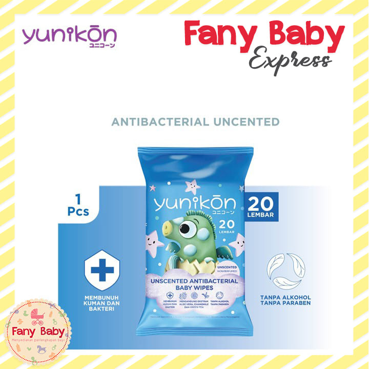 YUNIKON WET WIPES 20 SHEETS