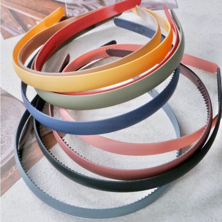 HOPYLOVY - Bando Polos Korea Headband Aksesoris Rambut Wanita Pria / Bando Simple Warna/ Bando Polos Tipis