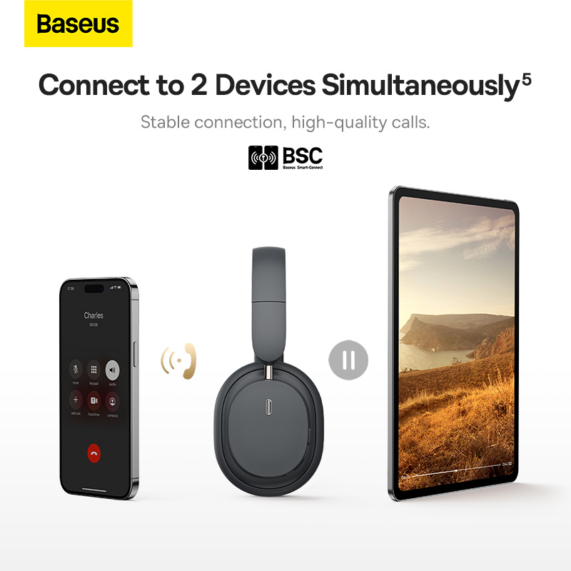 BASEUS Bowie D05 Headphone Immersive Sound BT 5.3 Ultra Low Latency 0.06s