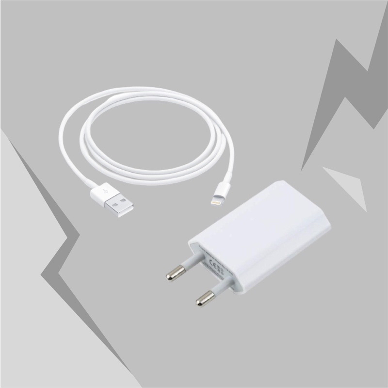 Charger Ios ligthing X Colokan Gepeng