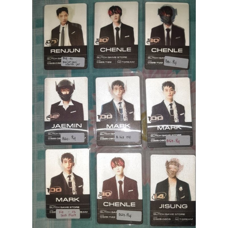photocard murah mark jeno jaemin haechan nct dream lenti glimo scratch