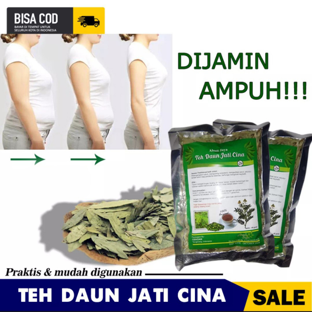 

Teh Herbal Daun Jati Cina Pelangsing Alami Langsing Badan Peluntur Lemak Detox Alami