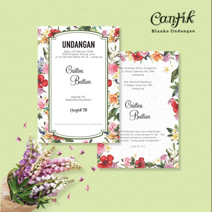 

Undangan Blangko Cantik70