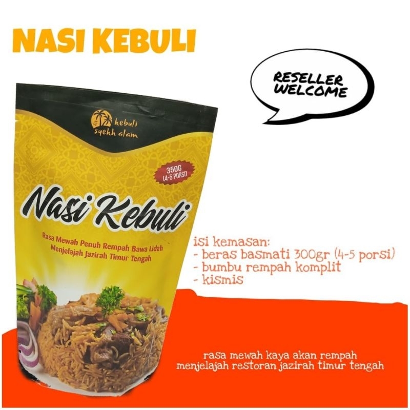 

beras basmati dan bumbu kebuli biryani mandi kabsah Bukhori instan