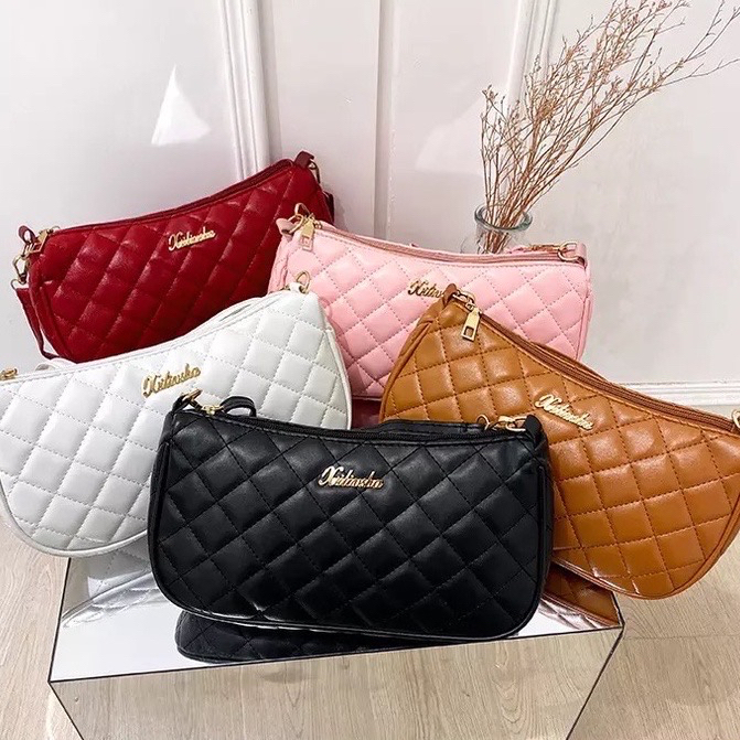 PROMO SALE 7.7 - TAS SELEMPANG WANITA IMPORT KULIT COKLAT SLOVENE TA487B7 PREMIUM SLING BAG CEWEK KOREA FASHION KEKINIAN REMAJA MURAH