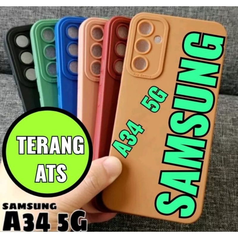 Macaron Samsung A34 5G / Casing Dan Skin Handphone Silikon Samsung A34 5G