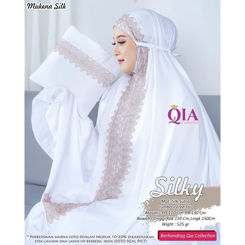 #012 Mukena Silky by Qia oval Hijab