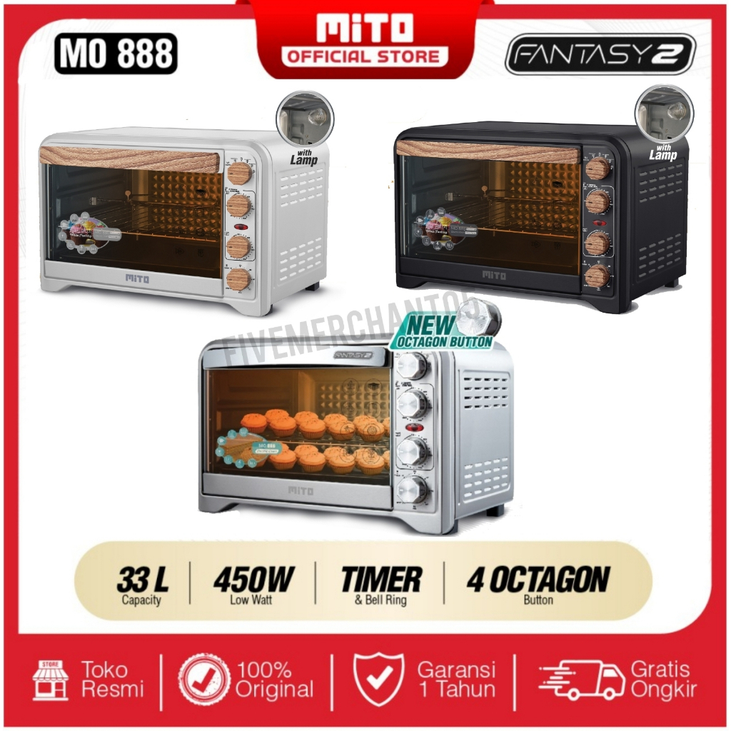 Oven Mito MO 888 33 Liter Oven Listrik Mito 33L Oven Mito Fantasy Oven Fantasy Mito