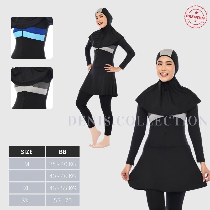 Denis Swimwear 012 - Baju renang muslimah dewasa wanita muslim perempuan remaja swimwear termurah Image 6