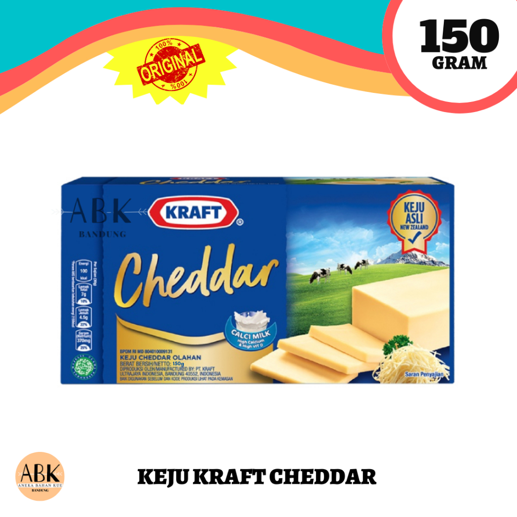 

KEJU KRAFT CHEDDAR 150GR | CHEDAR KRAFT 150 GR