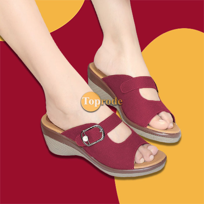 [TC02] SANDAL WEDGES WANITA TALI SENDAL FASHION TERBARU SLOP SELOP SLIP KEKINIAN CEWEK MURAH PLATFORM SIMPLE DEWASA KONDANGAN