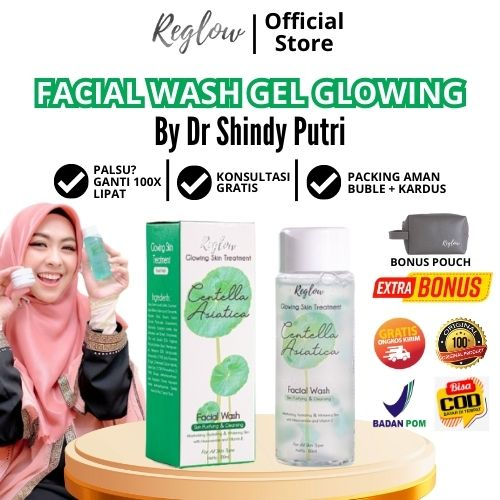 Facial Wash Reglow Sabun Wajah Perawatan Muka Berjerawat Berminyak Penghilang Bekas Jerawat Flek Hit