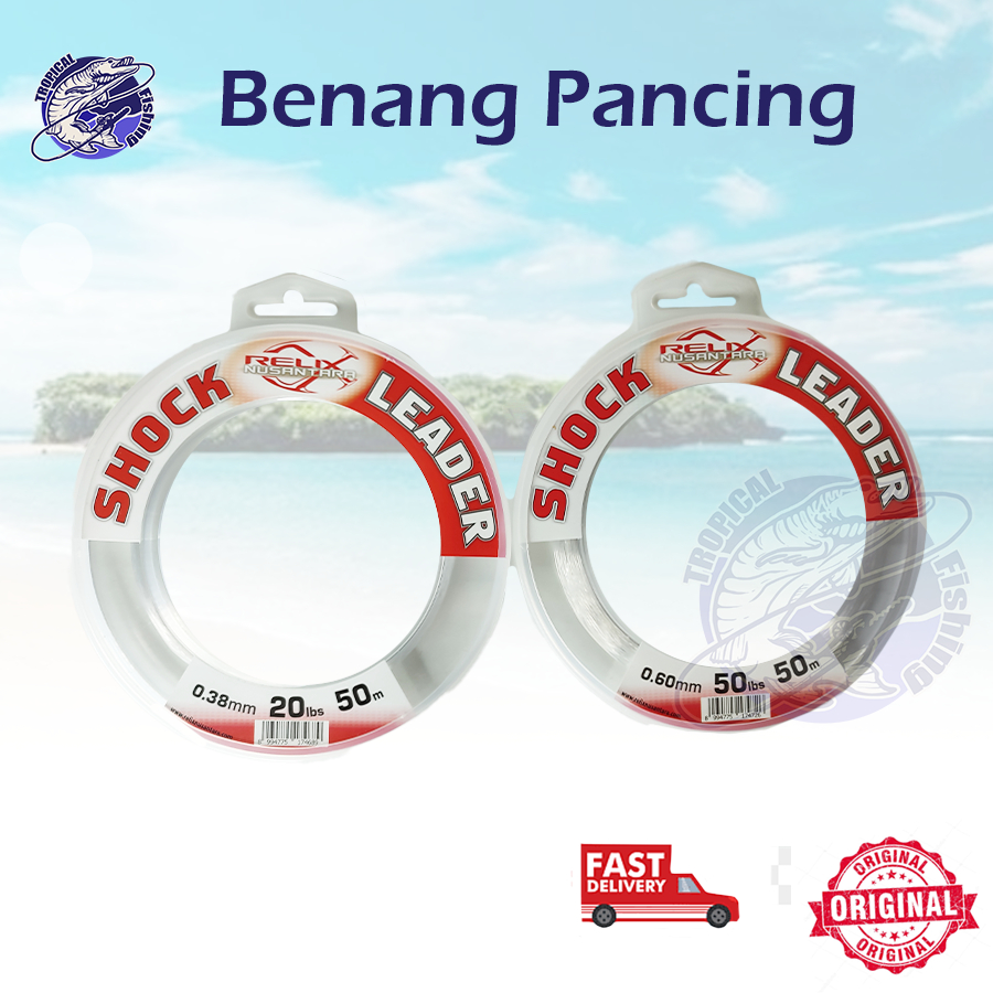 COD Promo Benang Pancing Leader Laut Relix Murah Berbagai Ukuran 100% Original