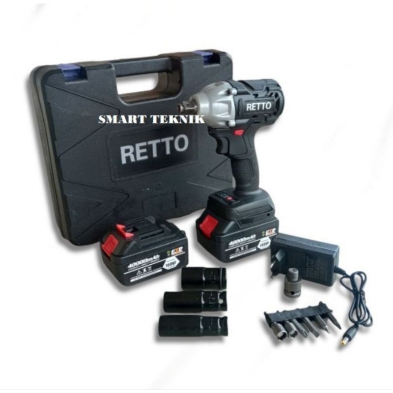 Impact Wrench  198 Vf multifungsi Cordless Brusless  BOR Impek Buka baut pasang baut kontruksi