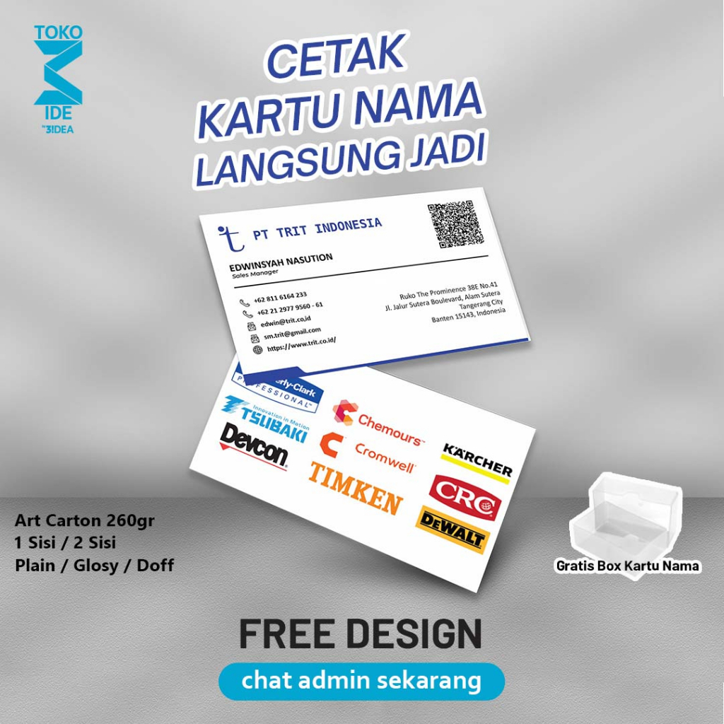 

CETAK KARTU NAMA PROSES CEPAT FREE DESIGN