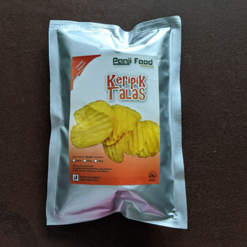 Keripik Talas Jagung Manis 90gr / 100% Asli Malang / Sweet Corn Taro Chips - Panji Food
