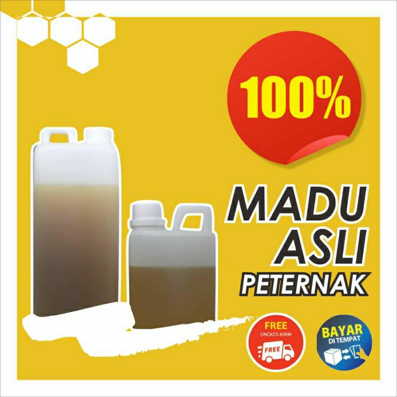 

Promo madu cair multiflora kemasan 1000 gram bisa COD dan gratis ongkir