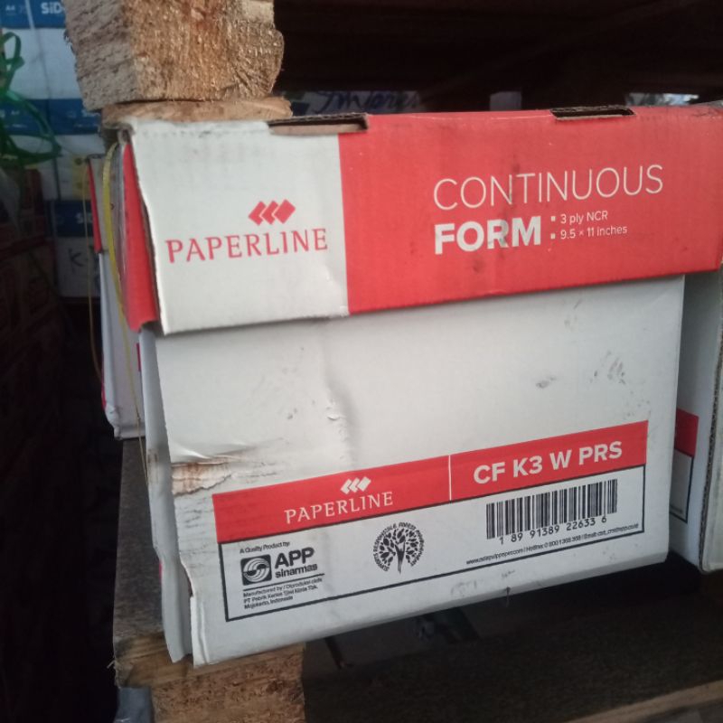 

continuous form PAPERLINE 3ply kecil NCR UTUH/PRS dari SIDU kertas komputer 3 rangkap