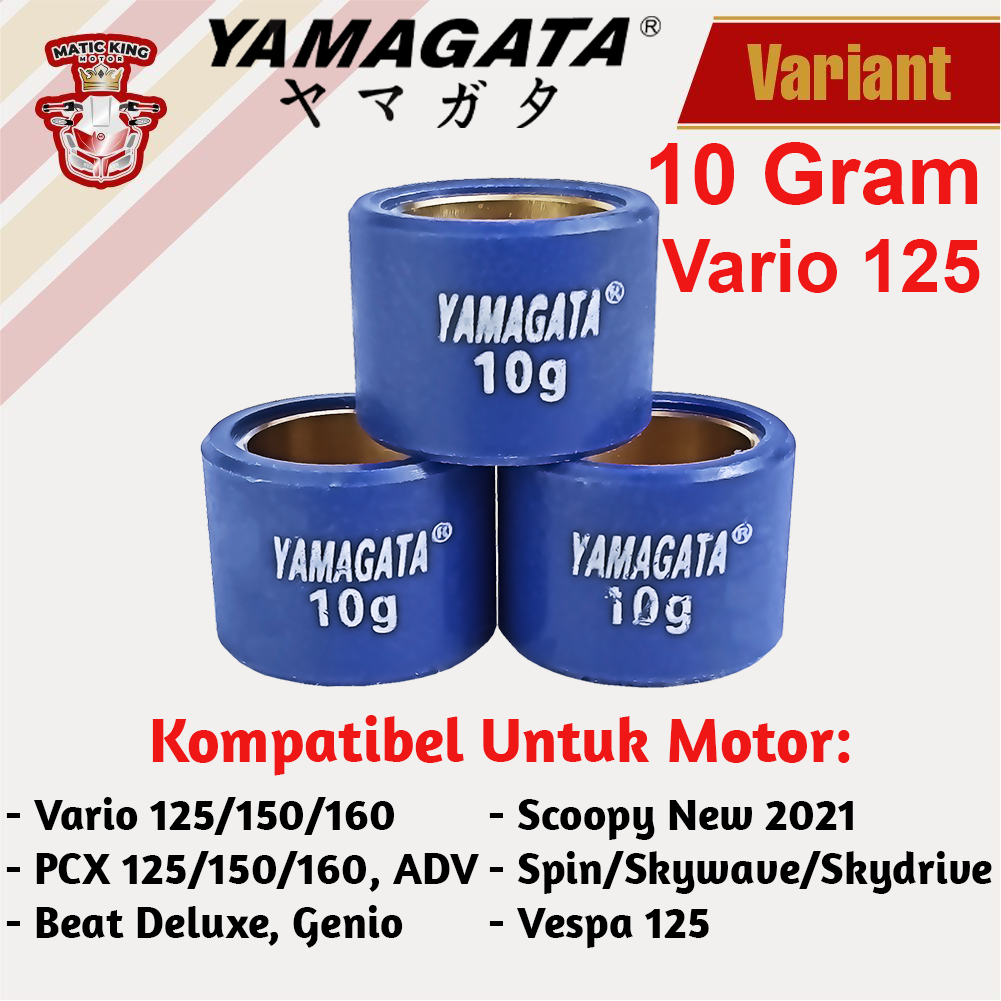 Roller vario 150 125 ESP PCX ADV Beat Genio 2020 Scoopy 2021 Racing Yamagata jual satuan(1 pc)