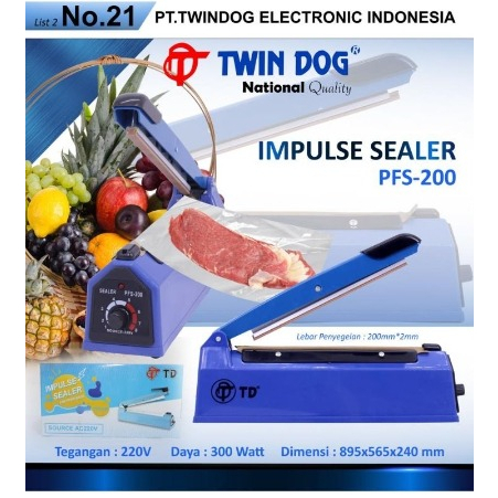 TD Alat Press Plastik Vacuum Sealer Impulse Sealer Vacuum Plastik PFS-200 PFS-300