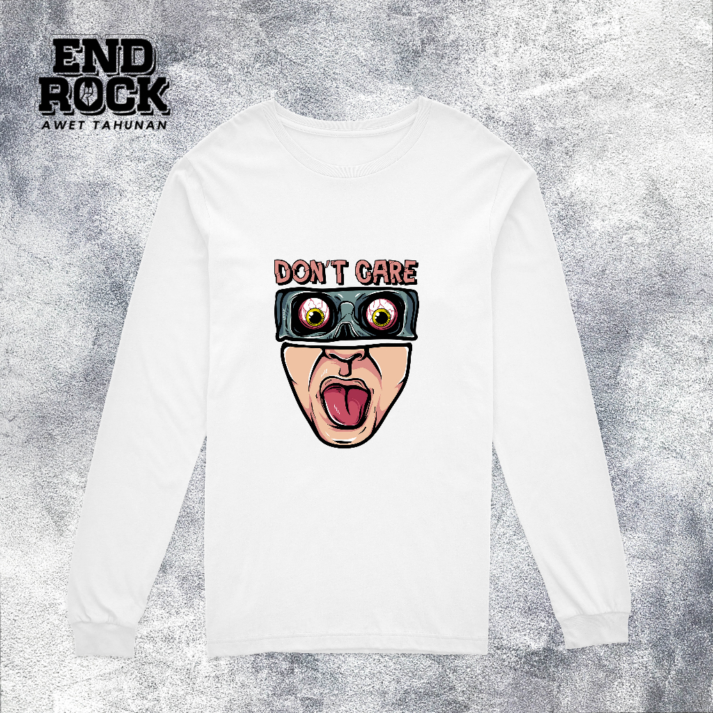 Kaos Lengan panjang kaos Longsleeve Tema Dont Care  DTFS150