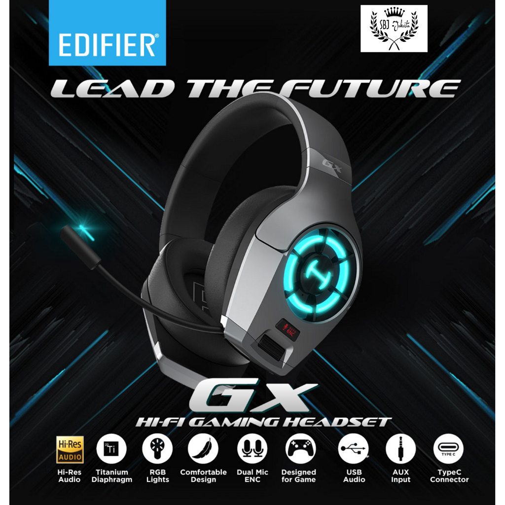 Headphone Hecate GX Gaming Headset Headphone HiFi HD Audio Dual Mic ENC Hecate by Edifier