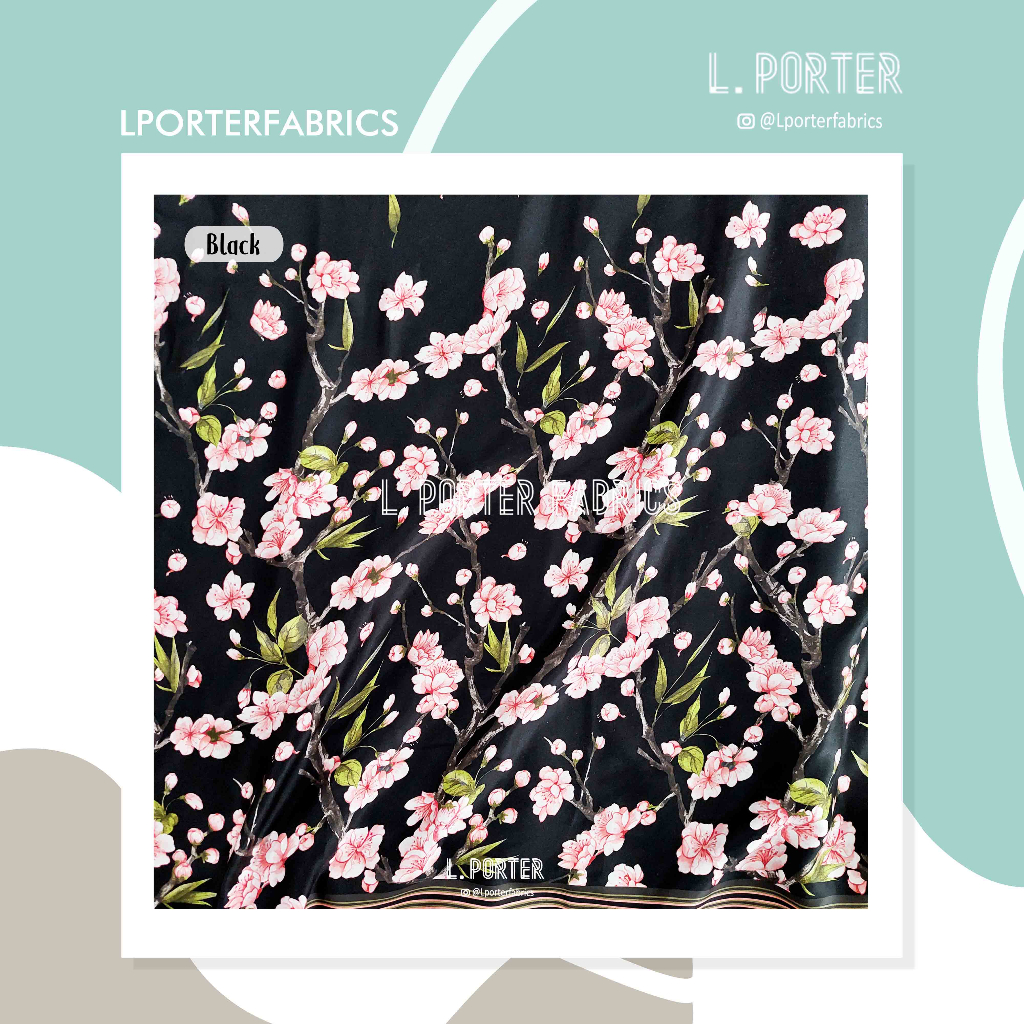 Kain Tencel Sateen Shizuka Sakura/Tencel halus/Tencel Glossy/Tencel satin lembut/kai tencel solo/ten