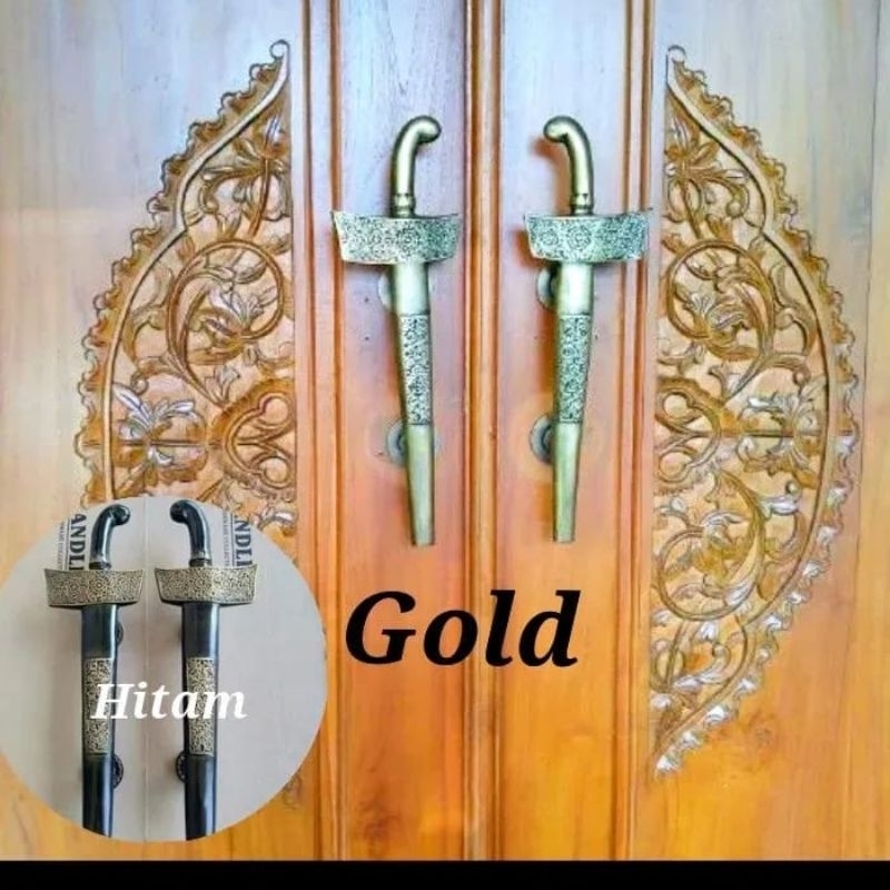 Handle pintu keris Klasik / Gagang pintu rumah Antik