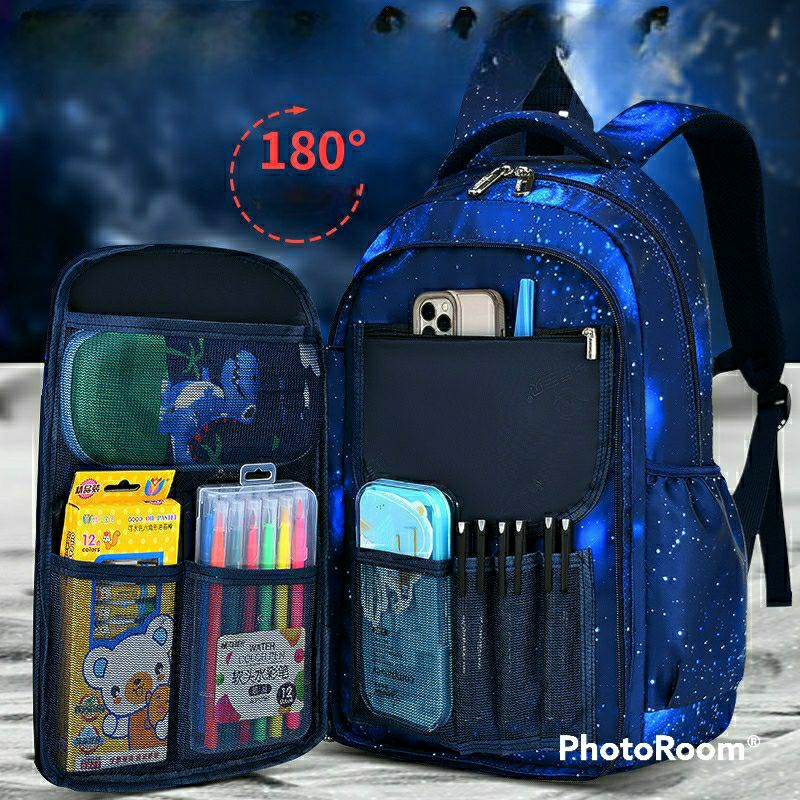 R31 - Tas Ransel Sekolah Anak laki laki Tas Gradasi New Arrival Tas import 100%