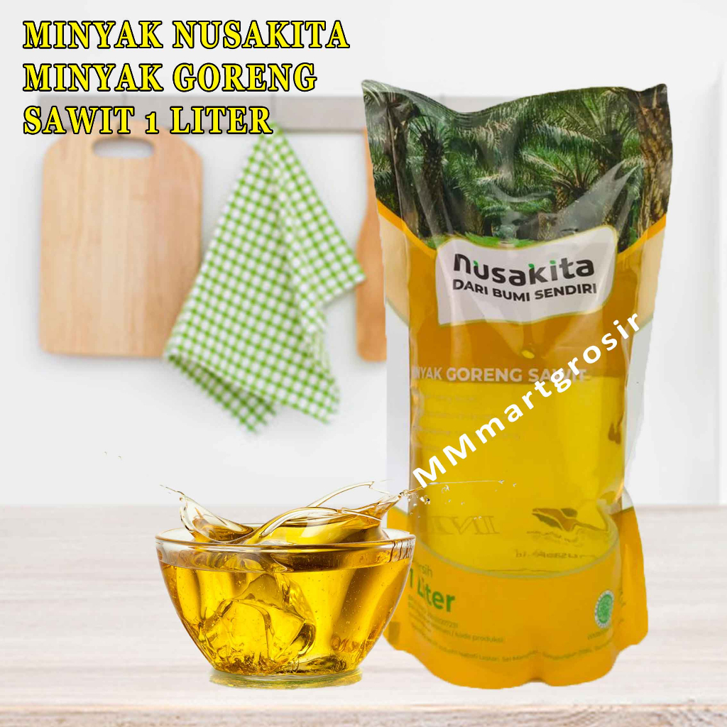 Minyak Nusakita/ Minyak Goreng Sawit/ Minyak Serbaguna/ 1 Liter