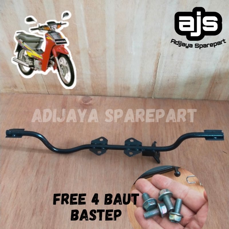 Besi Barstep Bastep Step Pijakan Kaki Footstep Pustep Postep Depan Motor Honda Astrea Supra X Fit 10