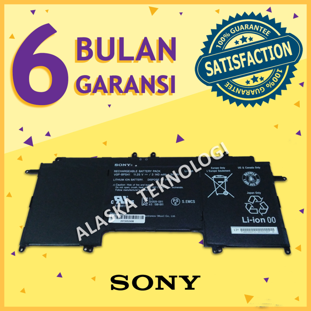 Original Baterai Laptop SONY VAIO FLIP 13 13A SVF13N SVF13N100C SVF13N15CDB SVF13N190X SVF13N1A1J SV