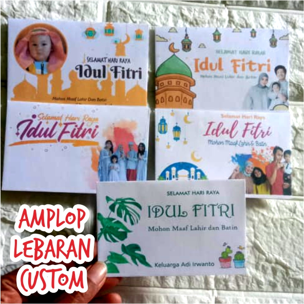 AMPLOP LEBARAN CUSTOM / ANGPAO LEBARAN GRATIS NAMA DAN FOTO